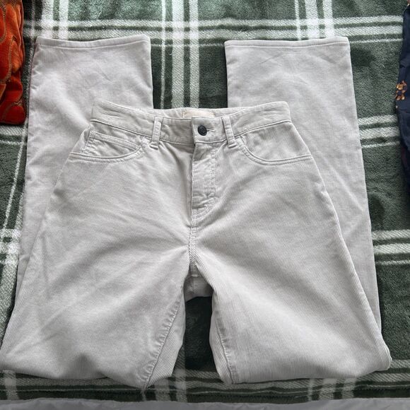 THE ROW  Beige Corduroy Wide Leg Pants Size 25x30 High Waisted Excellent! - Picture 7 of 11